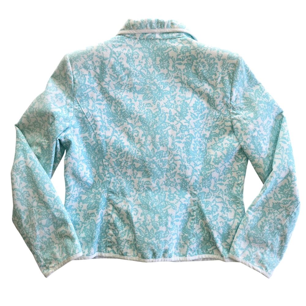 Oscar by Oscar de la Renta Blazer Womens 12 Cotton Floral Classic Preppy Twee - Picture 8 of 13